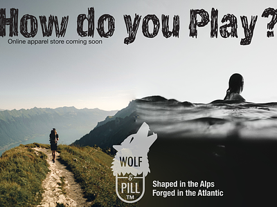 Wolf&Pill apparel brand branding follow your passion logo design logo designer outdoors peoples brand wolfandpill wolfpill