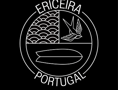 Ericeira portugal adobe illustrator badgedesign graphic art graphic design graphic designer logo logo design logobadge sticker design