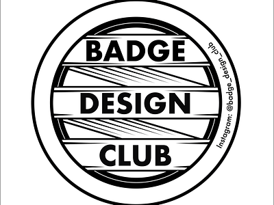 Badge Design Club adobe illustrator badge badge design badge logo design illustrator instagram logo logomark vector vector art