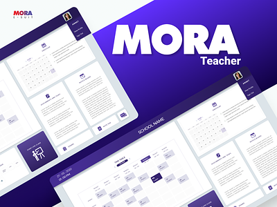 Mora Teacher Dashboard UI UX