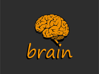 Brain design graphic design illustration