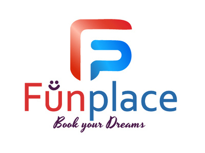 FP logo FunPlace branding custom design graphic design illustration logo typography vector