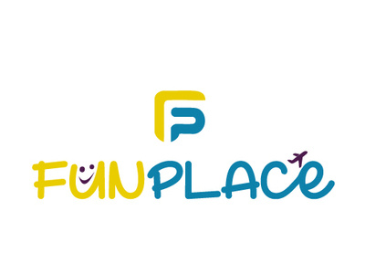 logo funplace design graphic design illustration logo typography vector