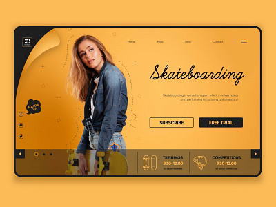 Skateboarding Landing page