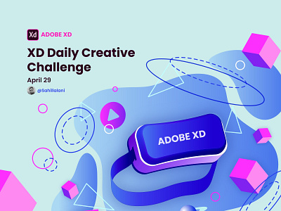 Adobe XD Daily Creative Challenge April 29 sahil lalani adobe xd adobexd dribbble best shot grapicdesign illustration sahillalani slstudioss vector xddailychallenge