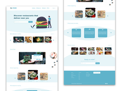 Food website - by sahil lalani adobe photoshop adobe xd art desiger design food food website grapicdesign illustration illustrator typography ui ui ux design ui design vector web design