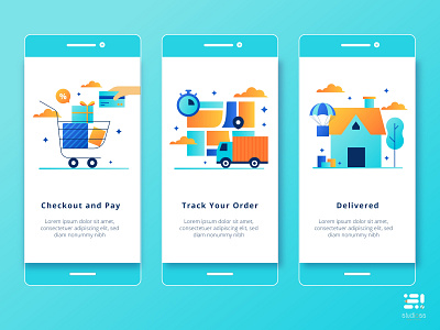 Delivered mobile app adobe xd creative dribbble dribbble best shot illustrator mobile app mobile app design mobile ui sahillalani slstudioss ui ux design vector