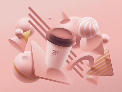 Coffee Lovers 3d 3d art coffee creative dribbble dribbble best shot grapicdesign illustration sahillalani slstudioss vector