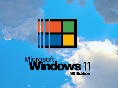 Windows 11 - 95 edition branding logo microsoft operative system os windows