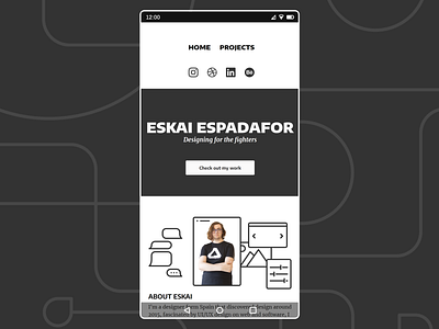 Porfolio - Mobile version adaptive design graphic mobile mobile design portfolio responsive web design website