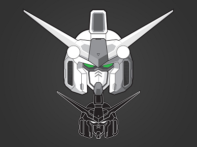 Gundam GP01 Vector Trace illustration vector