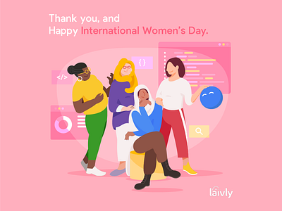 Women's Day 2022 illustration ui