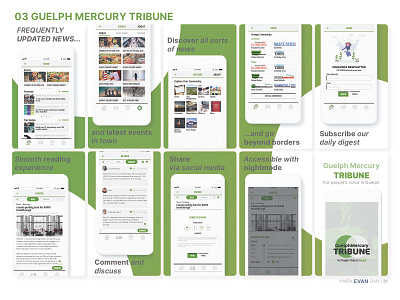 Guelph Mercury Tribune mobile app app ui ux
