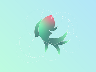 Goldfish Logo Design W Golden Ratio By Evan Zhai On Dribbble