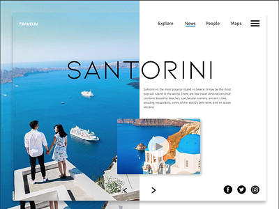 Santorini Landing Page