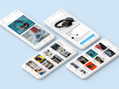 Online store app ui ux design app