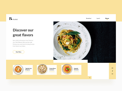 Italian Restaurant clean design graphic design italian italian restaurant ui ux web website