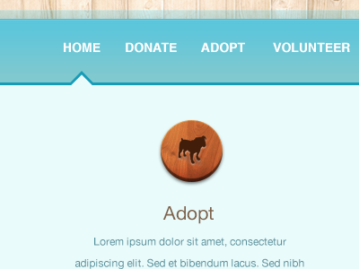 Wooden Button adopt pets button ui wood