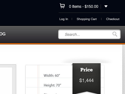 Shopping Cart chunkfive ecommerce helvetica ribbon shopping cart ui