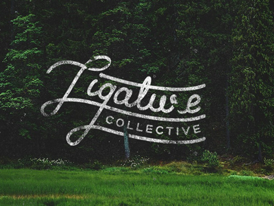 Ligature Collective art artwork design lettering logo typography