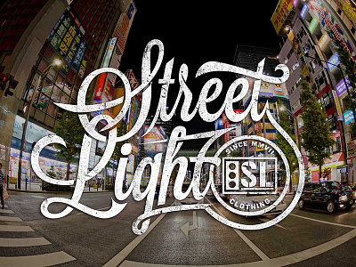 Street Light art artwork design lettering logo t shirt typography