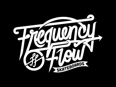 Frequency Flow Skateboards art artwork design lettering logo t shirt typography