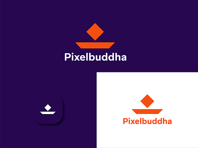 Pixelbuddha buddha design iconography logo design logotype lotus flower lotus logo pixel art pixels