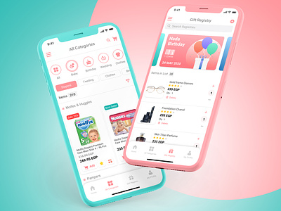 E-Commerce App Concept design 🛒 app colour design illustrator ui ux