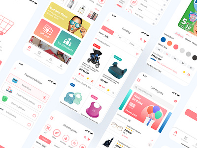 E-Commerce App Concept design app colour design icon illustrator typography ui
