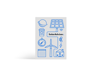Solar Advisor: Marketing Booklet avenir booklet brand brand and identity branding design iconography illustrator indesign logo photoshop print print design solar solar energy startup typography