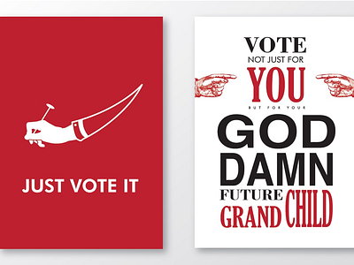 Vote Typography Poster