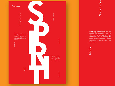 Typography Poster - S.P.I.R.I.T poster typografi typograpgy