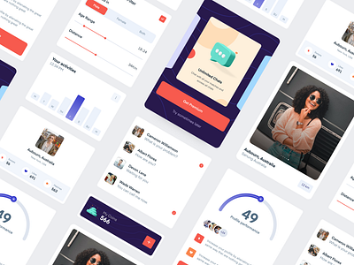 Dating App Components analytics card cards clean component components cuberto dashboard dashboard design dating explore homepage illustration landing page love minimal profile swipe