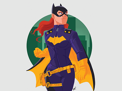 Batgirl batgirl batman cartoon comic book fanart illustration