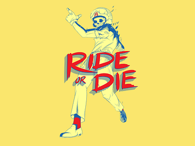 Ride Or Die anime apparel graphic illustration manga screenprint speed racer