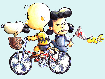 Peanuts apparel. watercolor charlie brown illustration lucy peanuts snoopy threadless woodstock