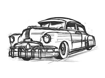 El Indio car drawing illustration pontiac practice sketch