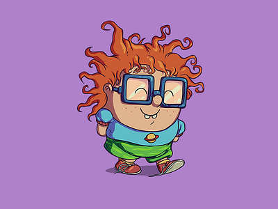 Aww Chucks cackleberries character design chuckie cute illustration nickelodeon nicktoons rugrats