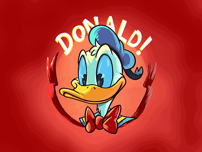 Happy Birthday Donald animation character design digital art digital painting disney donald donald duck duck fanart illustration