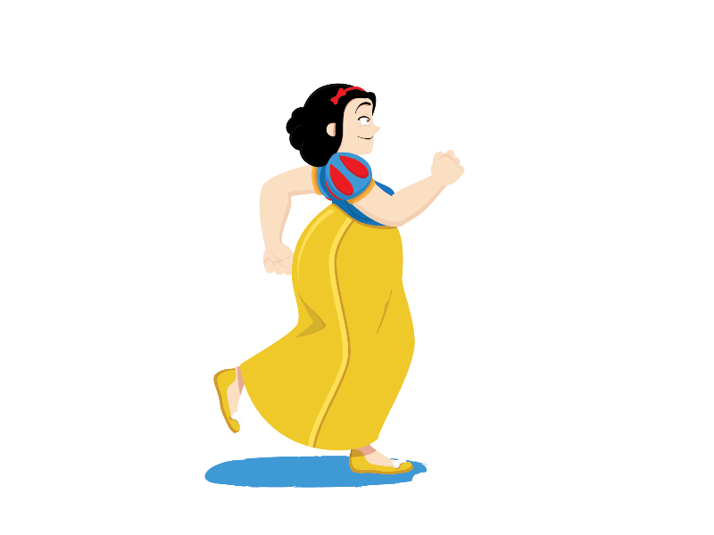 Branca de neve - Snow White charcter design illistration vector