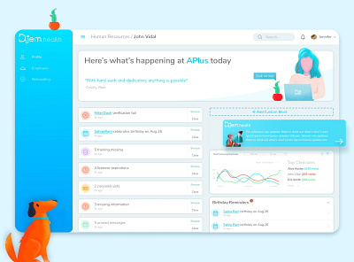 Dashboard for Medical Facilities analytics dashboad design illustration notifications uiux uiuxdesign web