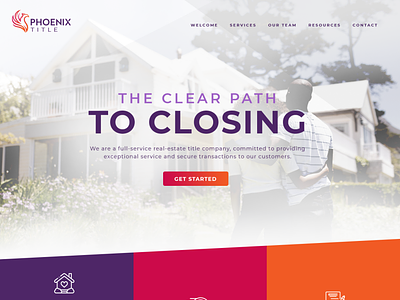 Phoenix Title Website Design design website