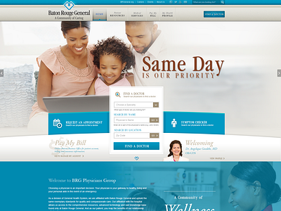 Baton Rouge Physicians Group Website Design