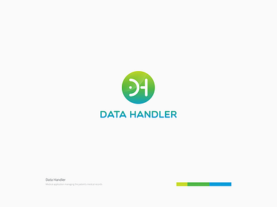 Data Handler Logo app application brand brand design brand identity branding branding concept circle concept design green logo logos medical medical app ui ux