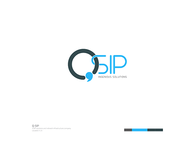 Q-SIP Logo brand concept brand consulting brand design brand development brand identity brand identity design branding design infrastructure logo network system voip