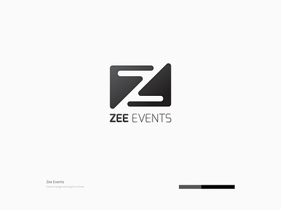 Zee Events Logo agency balck black and white brand brand design brand identity branding branding design concept design event management events font design icon logo ui ux