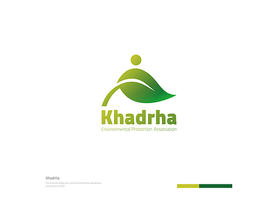 Khadrha Logo arabic logo association brand colors brand concept brand design brand identity branding design environmental environmental design environmental graphics green greens illustration ksa logo ui ux