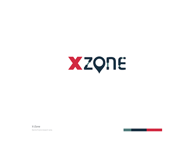 X-Zone Logo brand brand concept brand design brand development brand direction brand identity branding branding concept design gps tracker logo red road ui usa ux x