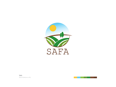 Safa Logo brand design brand identity branding branding concept circle design farm farms green greens icon illustration logo sun symbol tree ui ux