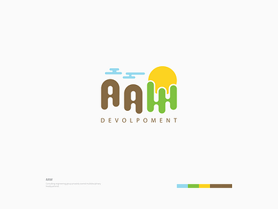 AAW Logo brand brand design brand development brand identity branding branding concept colors consulting design development green greens logo sun ui ux